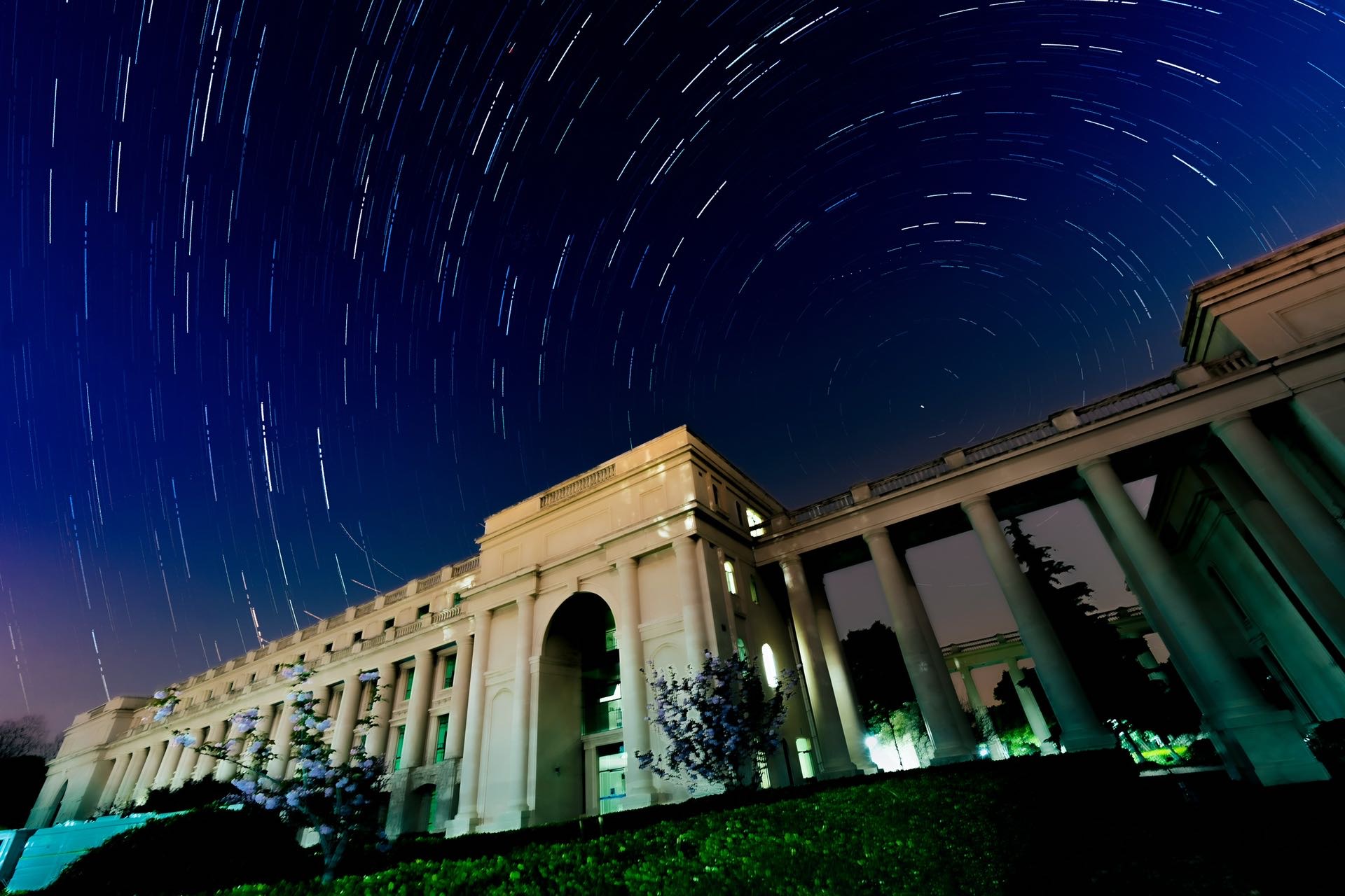 第三教学楼上空的星夜