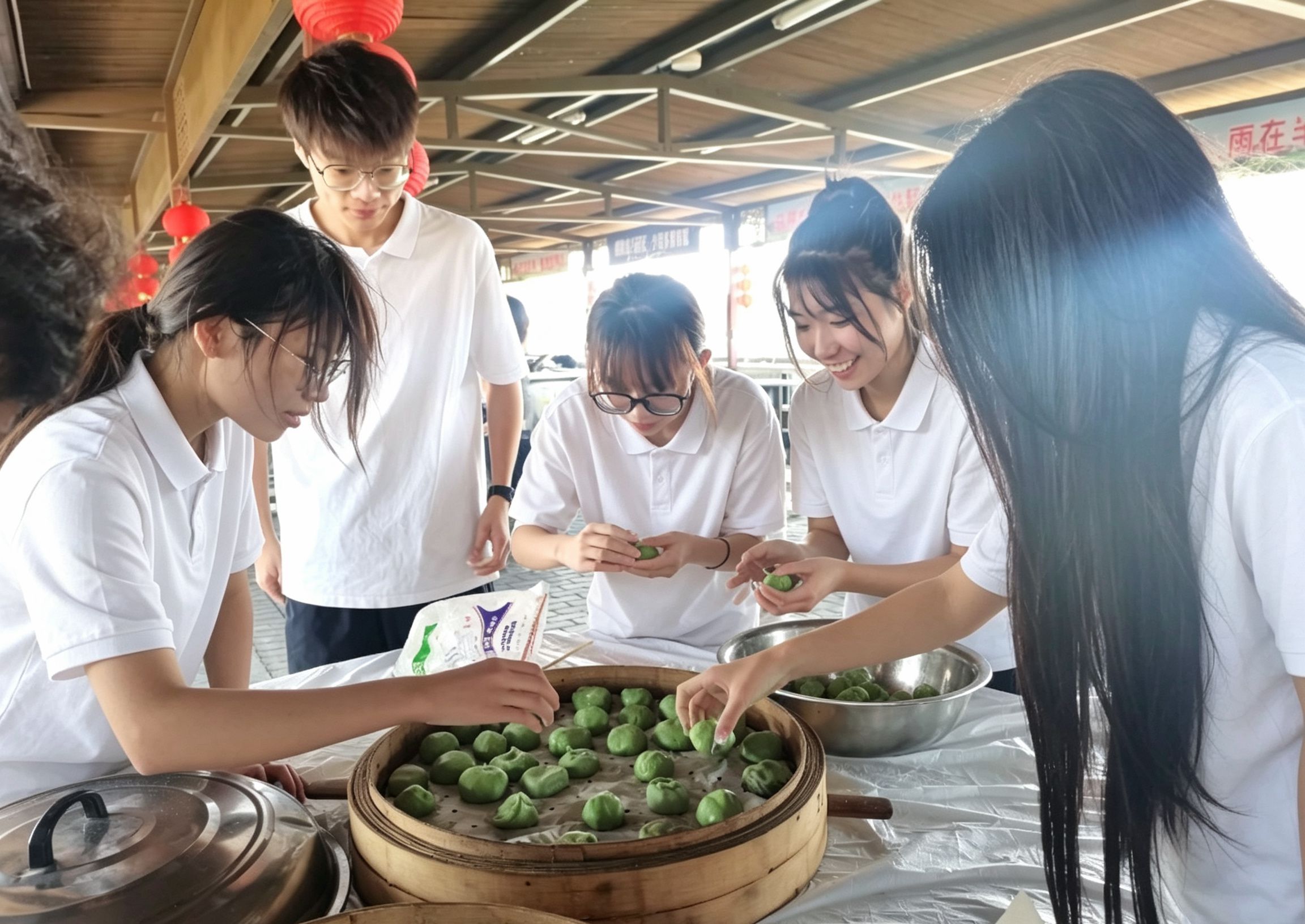 亲手制作拥军炊饭